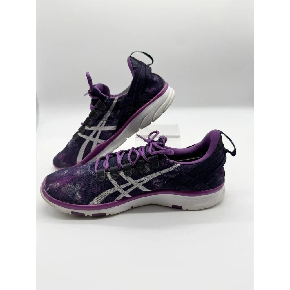 Asics Shoes Women's 6.5‎ Gel-Fit Soft Athletic Sneakers Running S566N Purple EUC